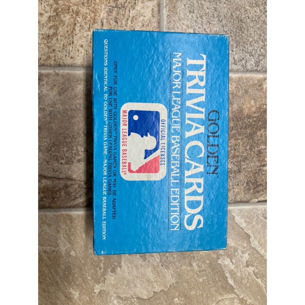 Vintage 1984 Golden Trivia Cards Major League Baseball Edition MLB Game 4157